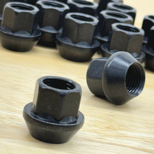 RRM M14x1.5, 17mm Hex Lug Nuts, Black