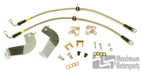 MM Stainless Brake Hose Kit, 1999-04 IRS Cobra, rear