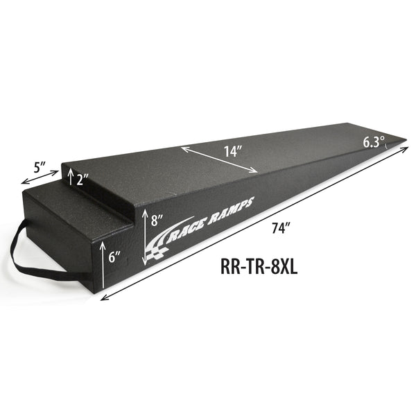 Race Ramps Extra Long Trailer Ramp - 8"/ 6.3 Degree
